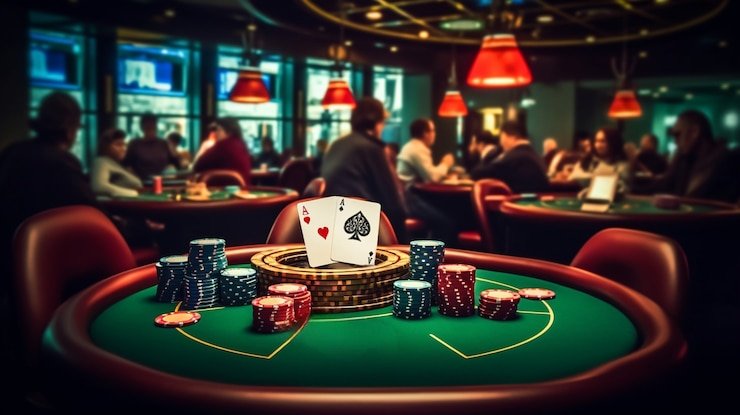 Tampilan papan Monopoly Live dengan host langsung di studio